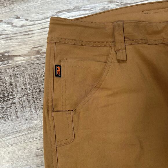 Timberland PRO Work Pants Athletic Fit W40 L30 Brown Utility Stretch Canvas - Picture 2 of 11
